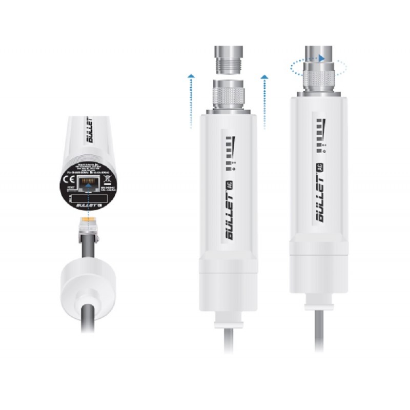 BDBAC Radio doble banda bullet airmax ac hasta 160 mbps en 2.4 ghz